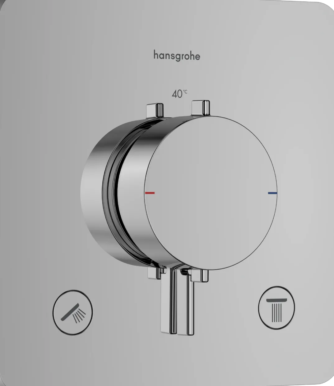 Hansgrohe Ecostat Comfort Q thermostatische inbouw douchekraan, inbouwelement niet inbegrepen