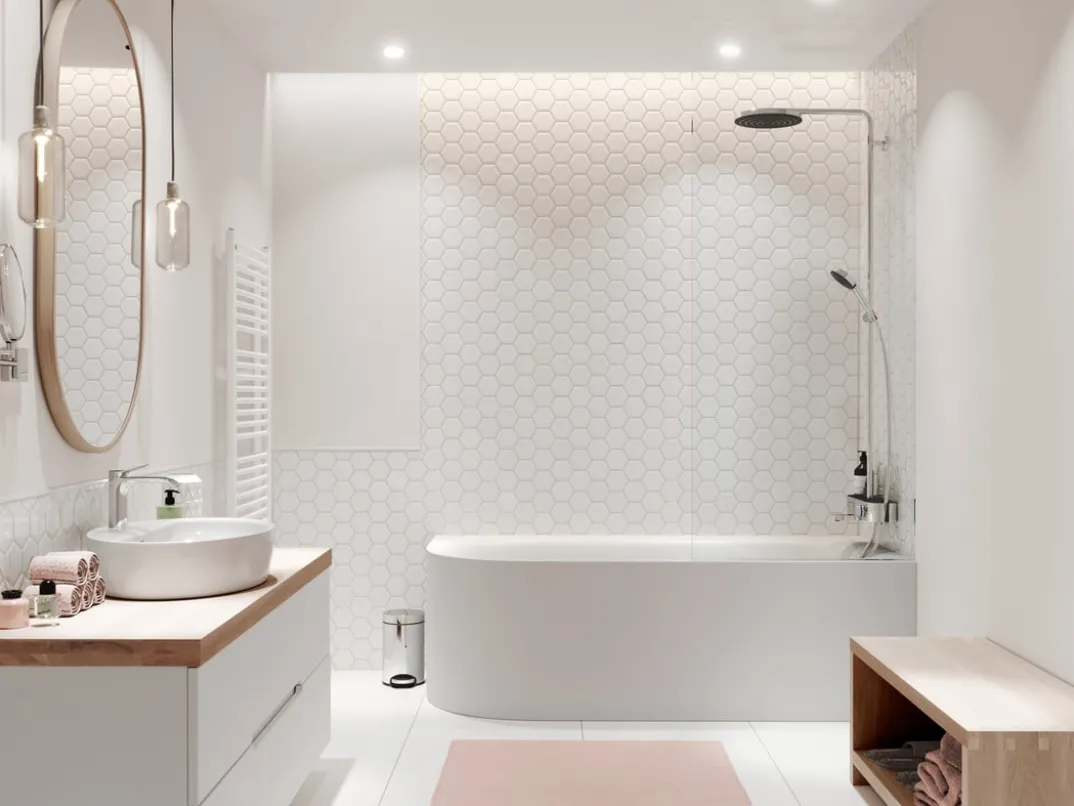 Hansgrohe Pulsify S260 regendoucheset met badkraan