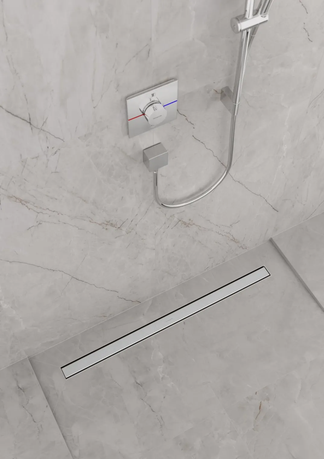 Hansgrohe RainDrain Match douchegoot afwerkset