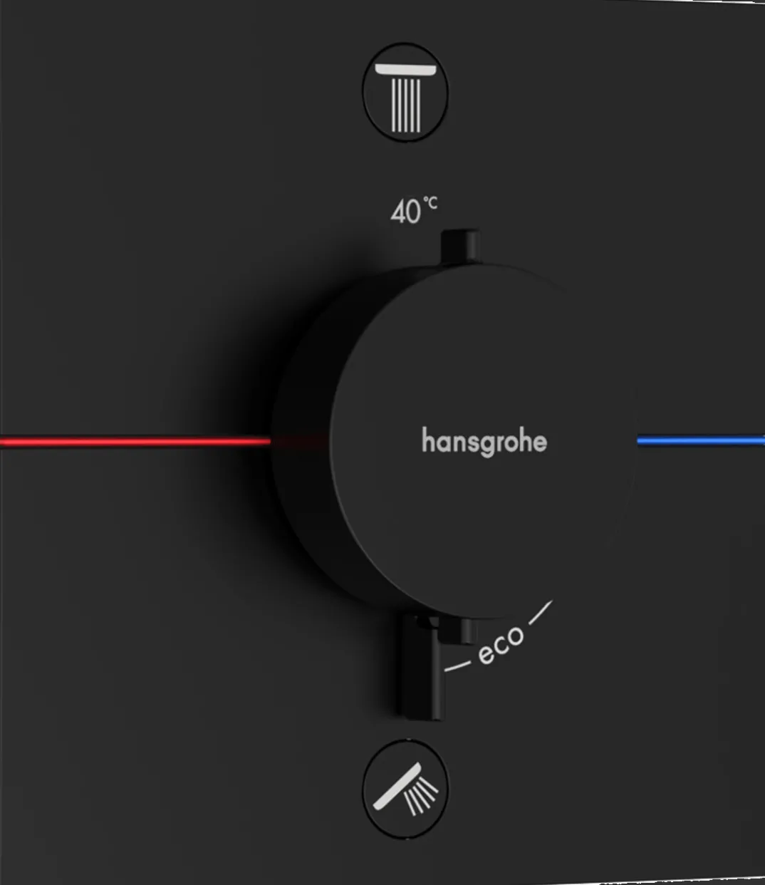Hansgrohe ShowerSelect Comfort E thermostatische inbouw douchekraan, inbouwelement niet inbegrepen