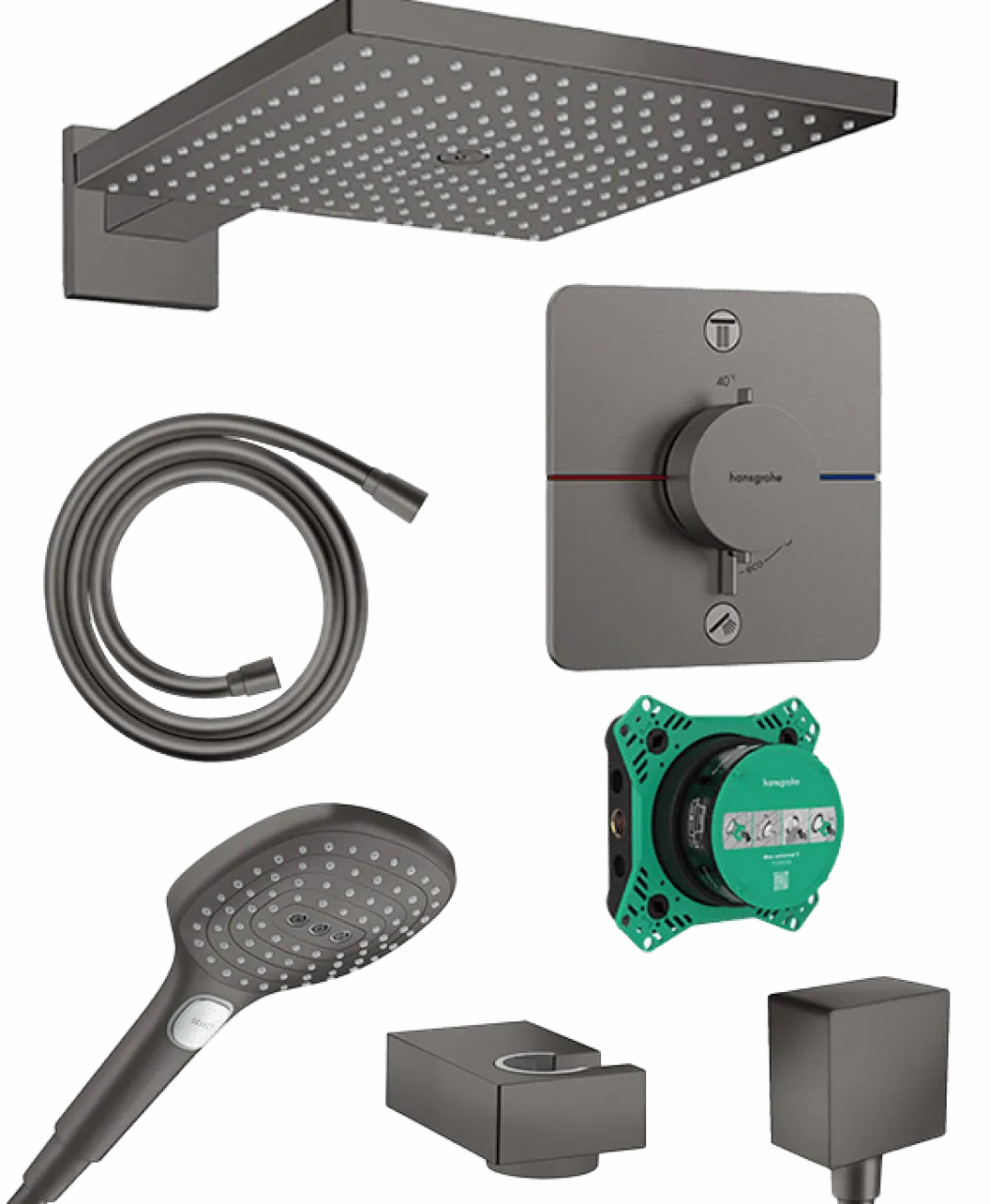 Hansgrohe Showerselect Comfort Q inbouw regendoucheset, inbouwelement inbegrepen