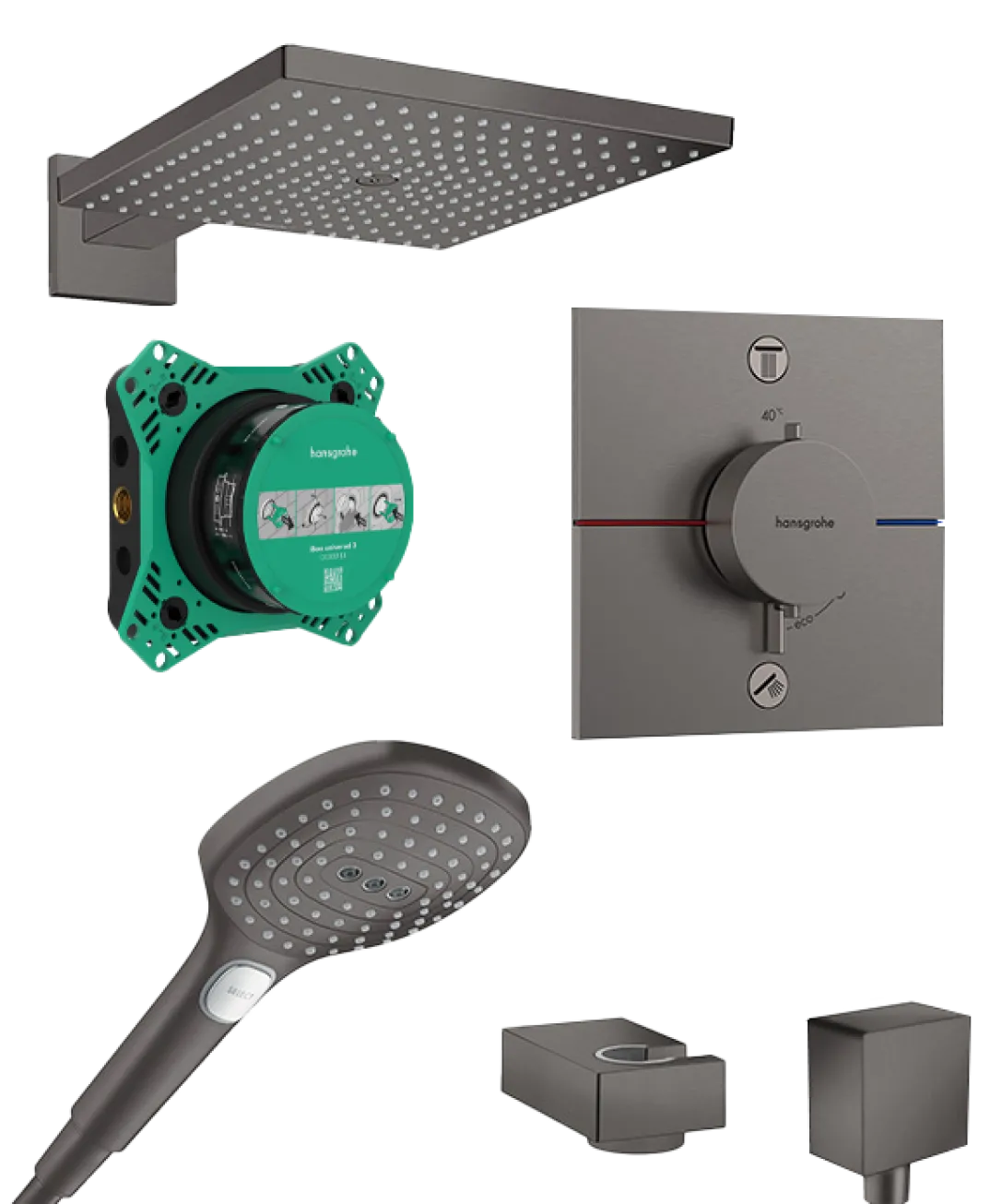 Hansgrohe ShowerSelect Comfort E Comfort E inbouw regendoucheset, inbouwelement inbegrepen