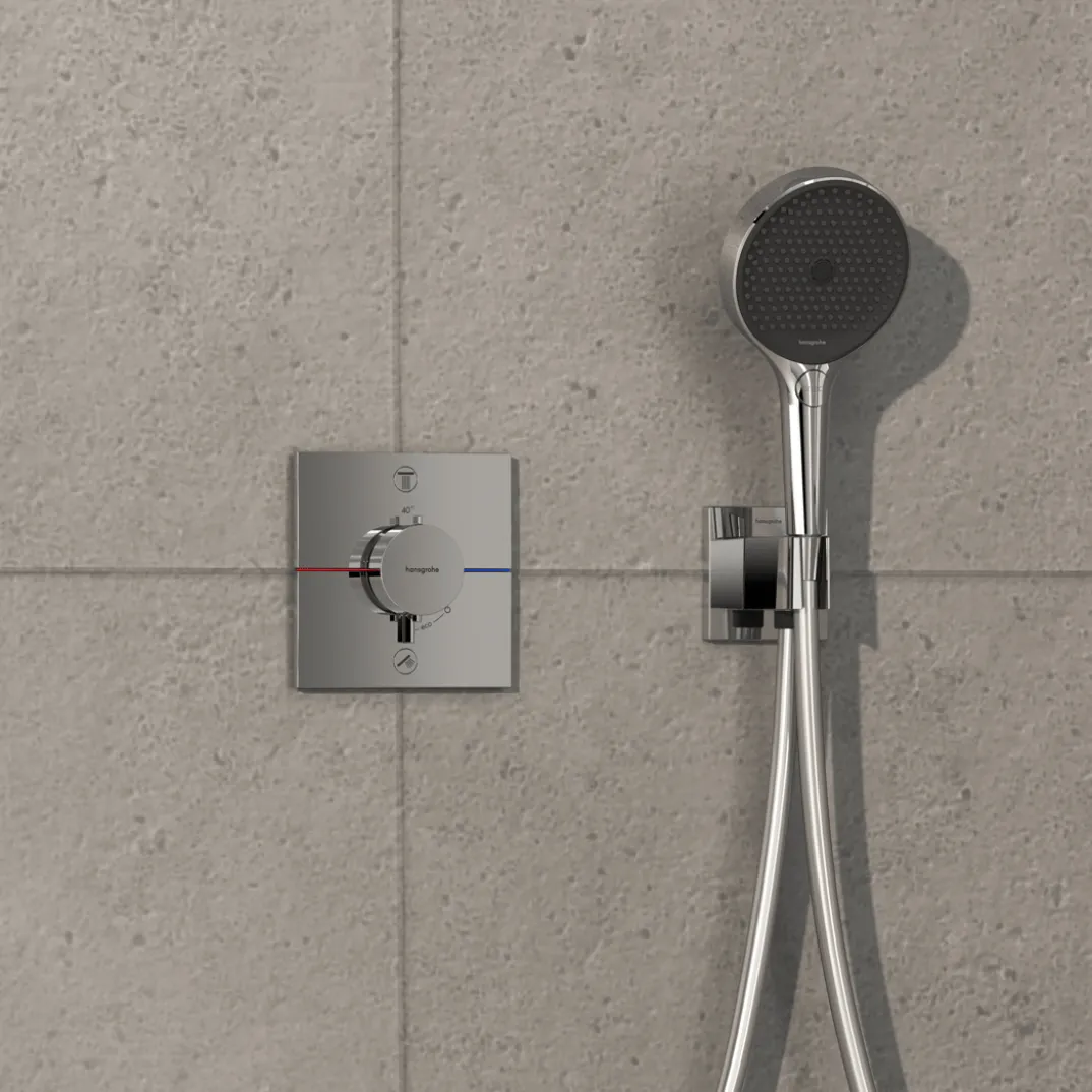 Hansgrohe ShowerSelect Comfort E thermostatische inbouw douchekraan, inbouwelement niet inbegrepen