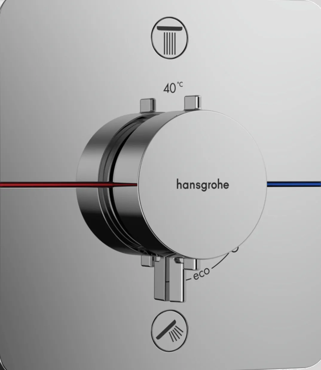 Hansgrohe ShowerSelect Comfort Q thermostatische inbouw douchekraan, inbouwelement niet inbegrepen