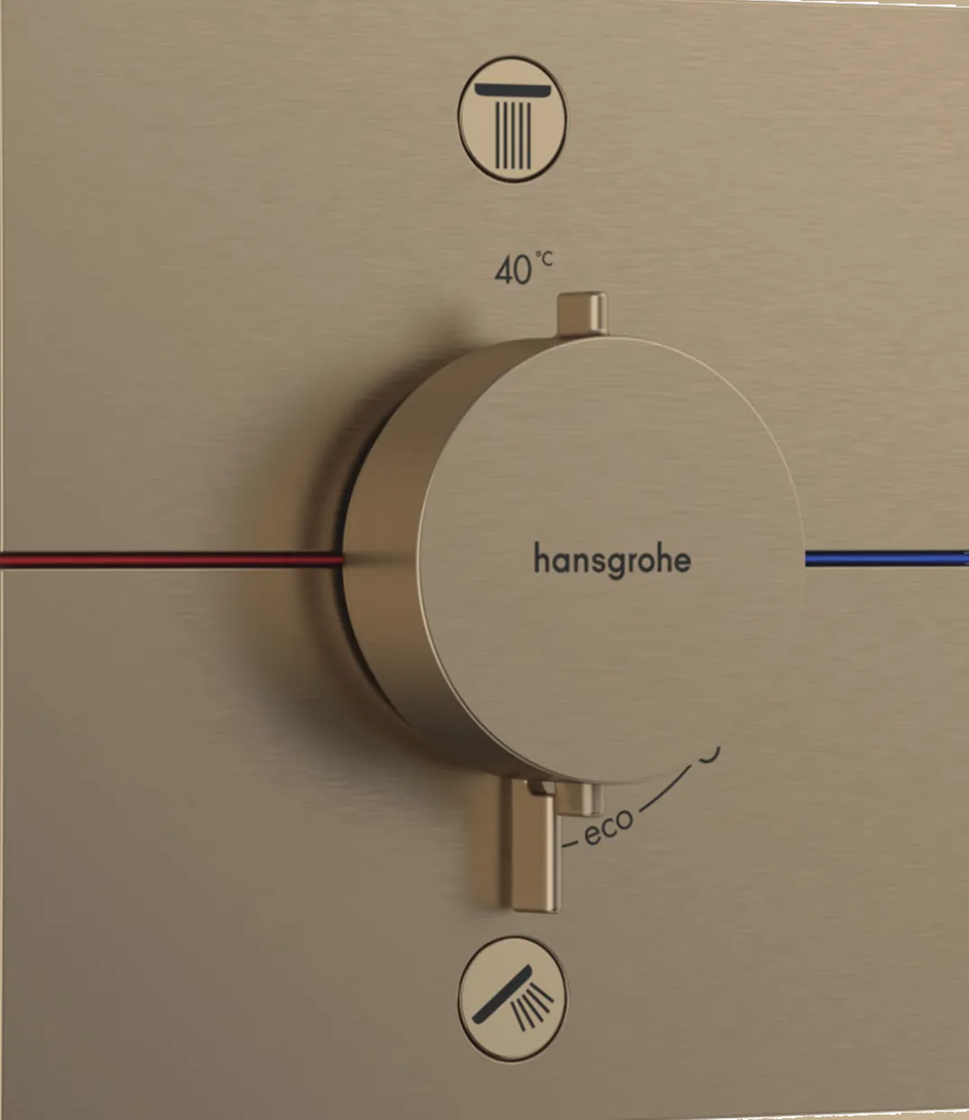 Hansgrohe ShowerSelect Comfort E thermostatische inbouw douchekraan, inbouwelement niet inbegrepen