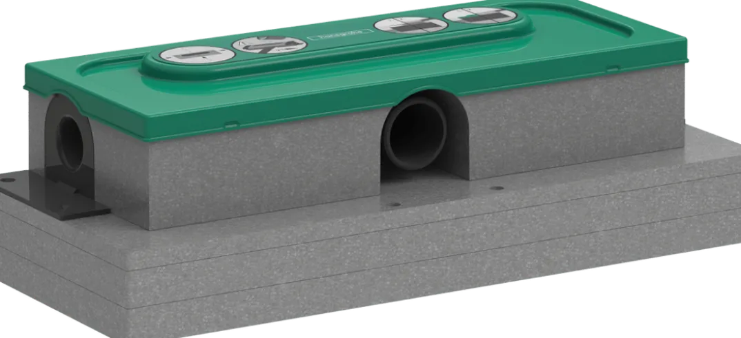 Hansgrohe uBox Universal Flat installatieset voor douchegoten