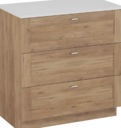 Linie Classo badkamermeubel met Lado wastafelblad voor waskom(men)