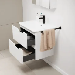 Linie Curvo badkamermeubel met Baro Curvo wastafel
