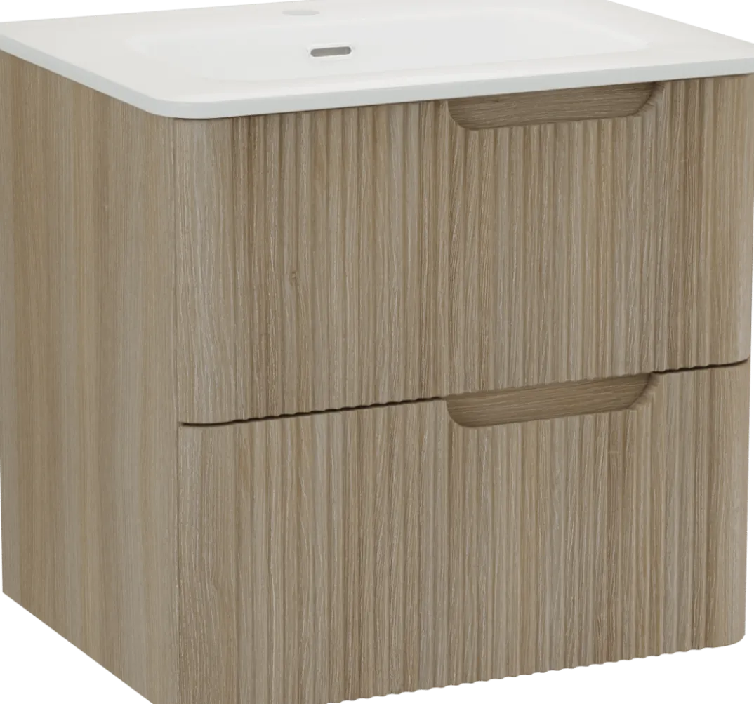 Linie Curvo badkamermeubel met Baro Curvo wastafel