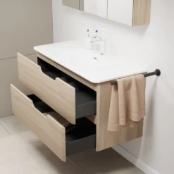 Linie Curvo badkamermeubel met Baro Curvo wastafel