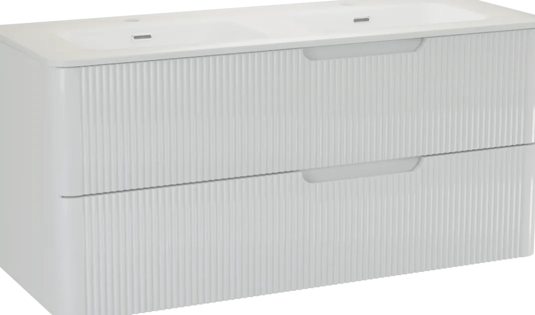Linie Curvo badkamermeubel met Baro Curvo wastafel