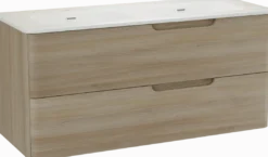Linie Curvo badkamermeubel met Baro Curvo wastafel