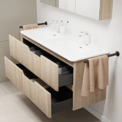 Linie Curvo badkamermeubel met Baro Curvo wastafel