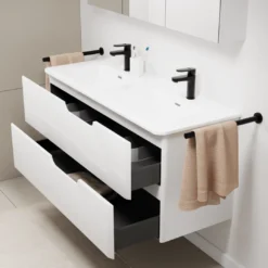 Linie Curvo badkamermeubel met Baro Curvo wastafel