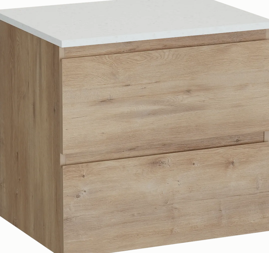 Linie Lado badkamermeubel met Lado wastafelblad voor waskom(men)