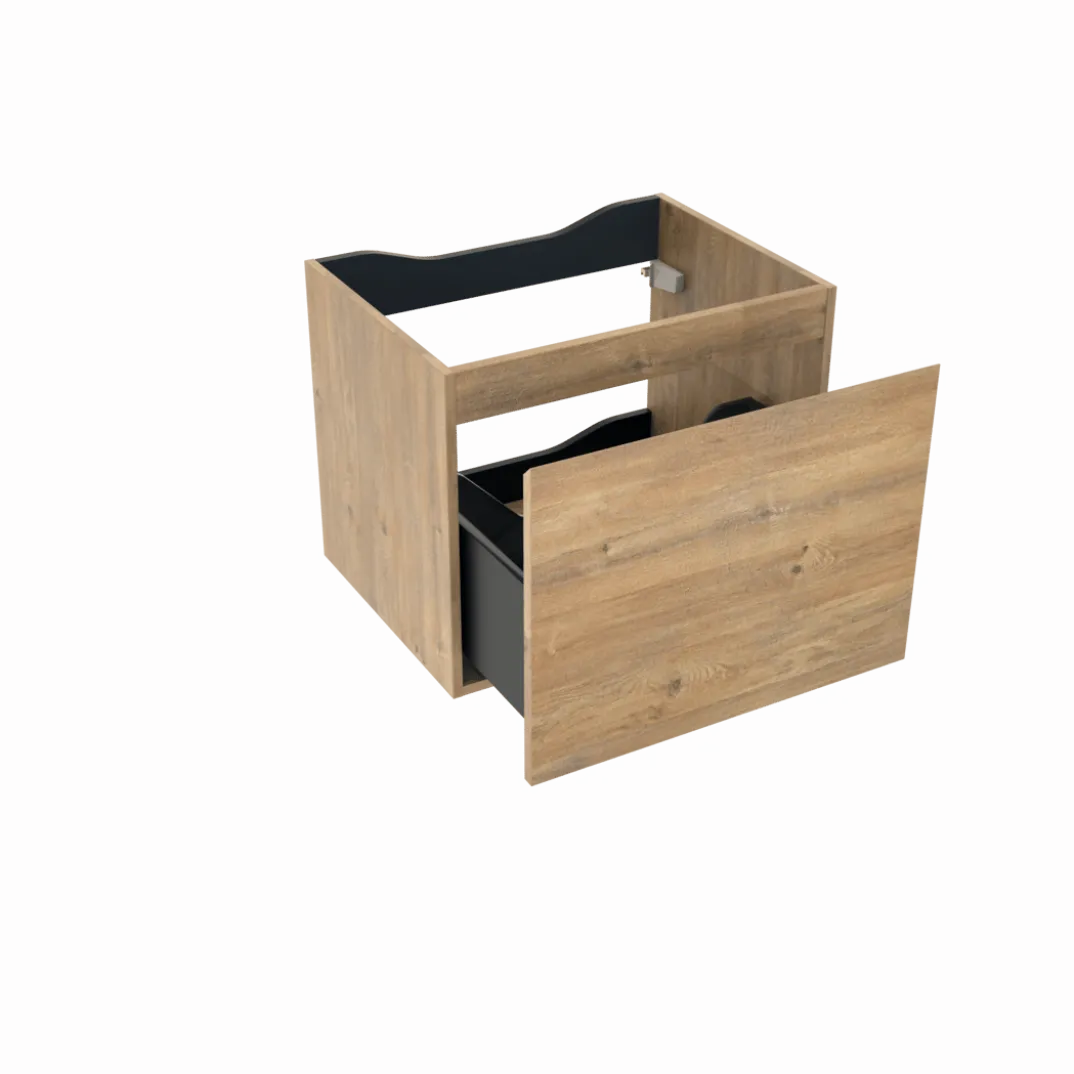 Linie Lado badkamermeubel met Lado wastafelblad voor waskom(men)