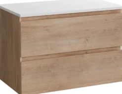 Linie Lado badkamermeubel met Lado wastafelblad voor waskom(men)
