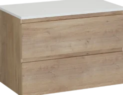 Linie Lado badkamermeubel met Lado wastafelblad voor waskom(men)