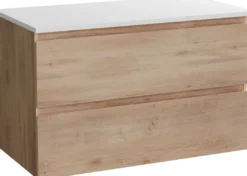Linie Lado badkamermeubel met Lado wastafelblad voor waskom(men)