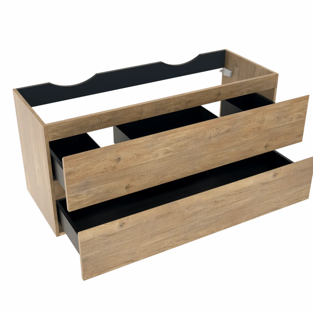 Linie Lado badkamermeubel met Lado wastafelblad voor waskom(men)