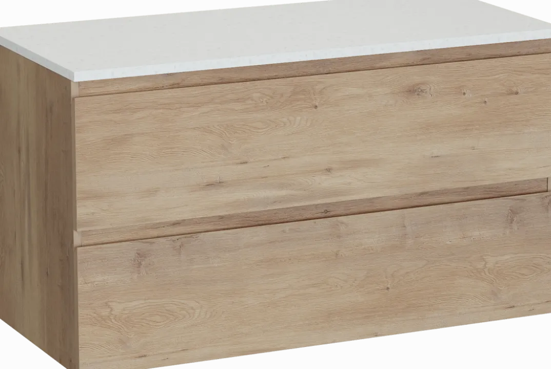 Linie Lado badkamermeubel met Lado wastafelblad voor waskom(men)