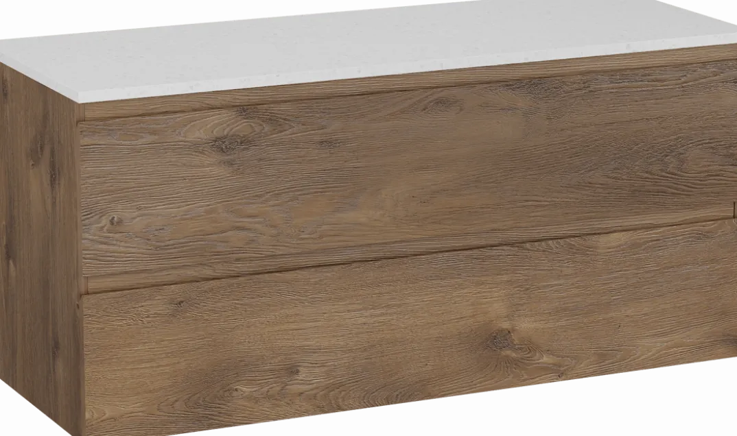 Linie Lado badkamermeubel met Lado wastafelblad voor waskom(men)