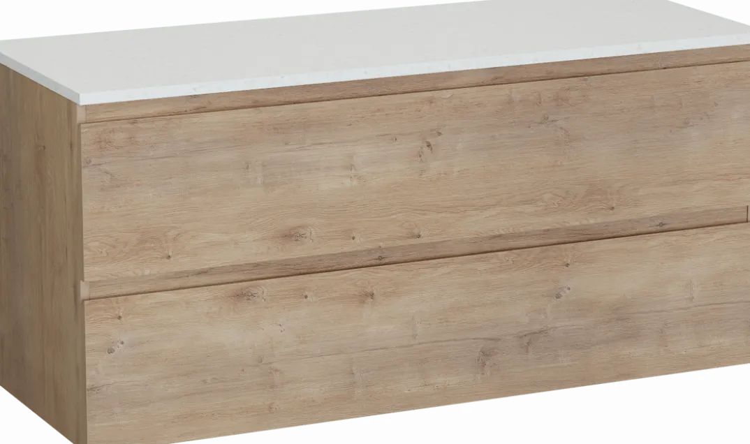 Linie Lado badkamermeubel met Lado wastafelblad voor waskom(men)
