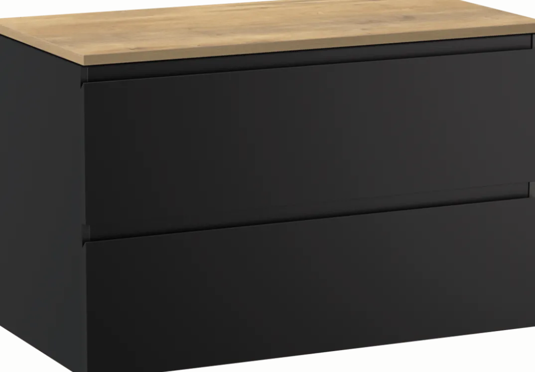 Linie Lado badkamermeubel met Lado wastafelblad voor waskom(men)