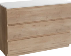 Linie Lado badkamermeubel met Lado wastafelblad voor waskom(men)