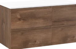 Linie Lado badkamermeubel met Lado wastafelblad voor waskom(men)