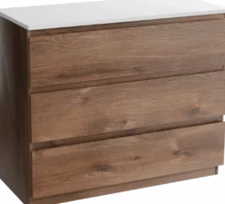 Linie Lado badkamermeubel met Lado wastafelblad voor waskom(men)