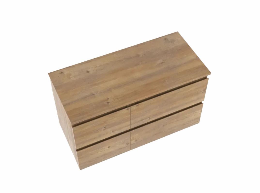 Linie Lado badkamermeubel met Lado wastafelblad voor waskom(men)