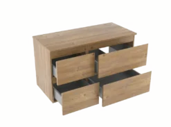Linie Lado badkamermeubel met Lado wastafelblad voor waskom(men)