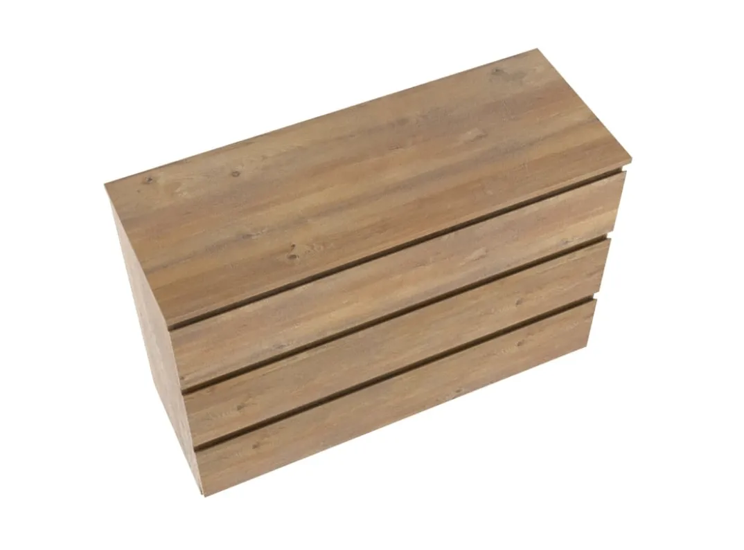 Linie Lado badkamermeubel met Lado wastafelblad voor waskom(men)