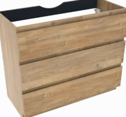 Linie Lado badkamermeubel met Lado wastafelblad voor waskom(men)