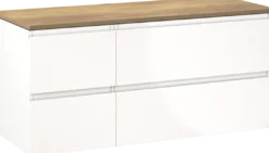 Linie Lado badkamermeubel met Lado wastafelblad voor waskom(men)