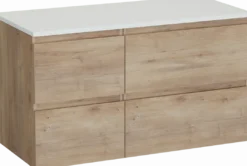 Linie Lado badkamermeubel met Lado wastafelblad voor waskom(men)