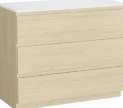 Linie Lado badkamermeubel met Lado wastafelblad voor waskom(men)