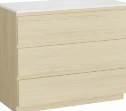 Linie Lado badkamermeubel met Lado wastafelblad voor waskom(men)