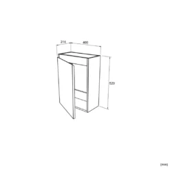 Linie Lado toiletmeubel met Baro wastafel