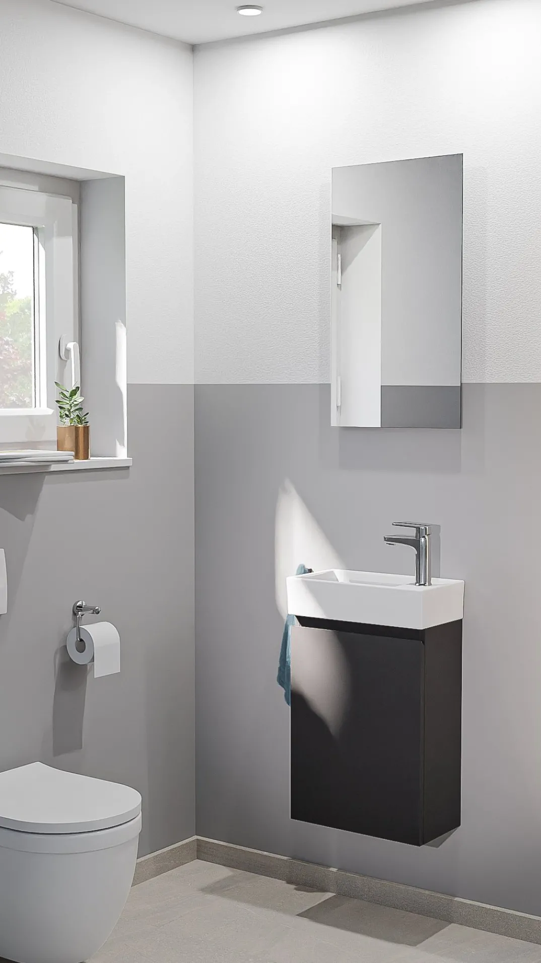 Linie Lado toiletmeubel met Baro wastafel