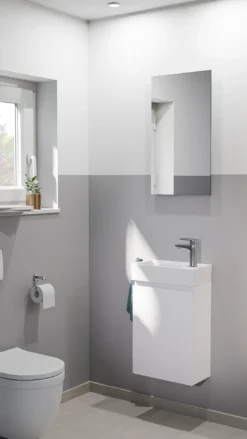 Linie Lado toiletmeubel met Baro wastafel