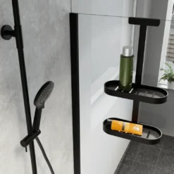 Linie Lucy shampoohouder met handdoekhaken