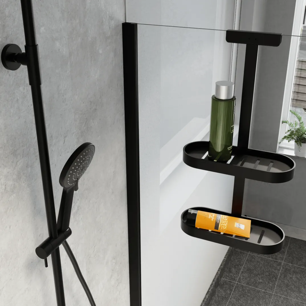 Linie Lucy shampoohouder met handdoekhaken