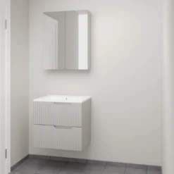 Linie Ribbo badkamermeubel met Vano wastafel en spiegelkast