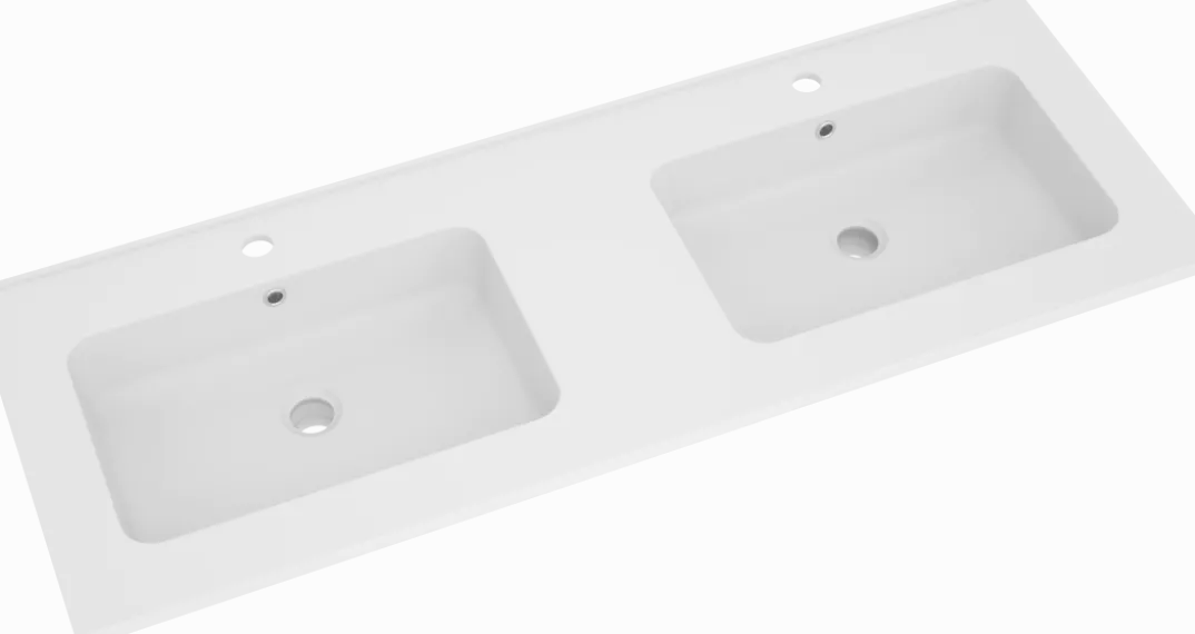 Linie Ribbo badkamermeubel met Vano wastafel en spiegelkast