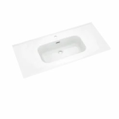 Linie Ribbo badkamermeubel met Baro wastafel en spiegelkast