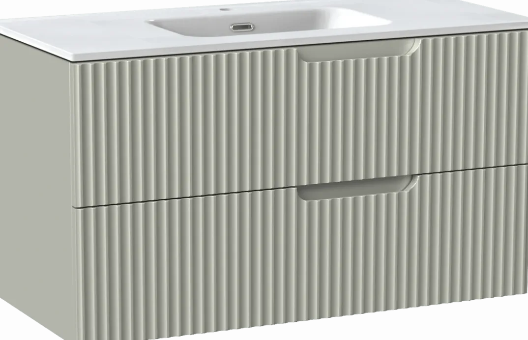 Linie Ribbo badkamermeubel met Baro wastafel