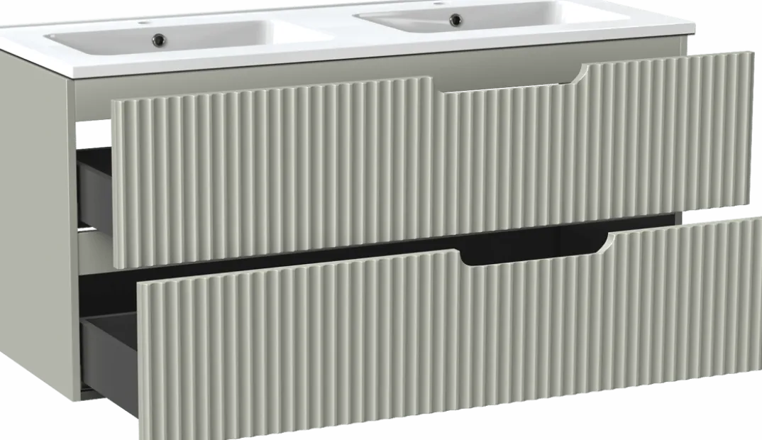 Linie Ribbo badkamermeubel met Vano wastafel
