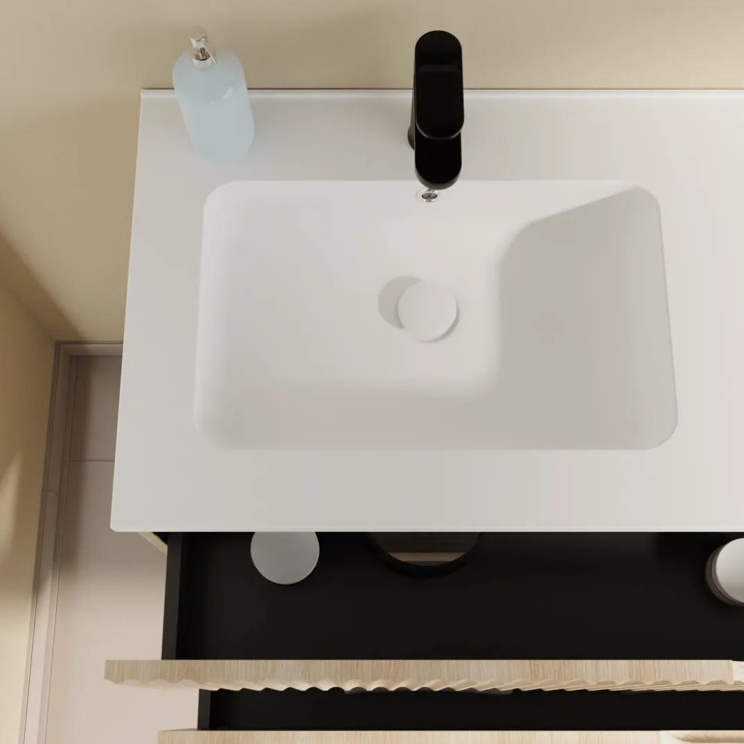 Linie Ribbo badkamermeubel met Vano wastafel